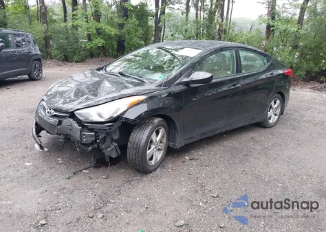 2013 Hyundai Elantra Gls from USA, damaged, VIN KMHDH4AE5DU846520